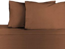 12 Wholesale Martex Full Size Colored Flat Sheet Heavy Weight And Durable In Chocolate