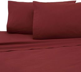 48 Units of Martex Pillow Case Heavy Weight And Durable In Burgandy - Pillow Cases