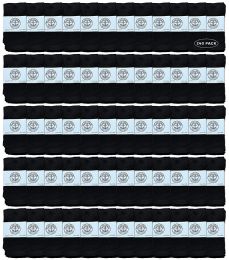240 Wholesale Yacht & Smith Wholesale Kids Tube Socks, With Free Shipping Size 4-6 (black)