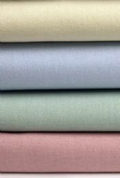 24 of Solid Cotton Percale Sheet Colored King Size In Bone Color