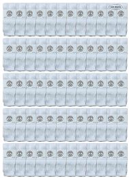 120 Wholesale Yacht & Smith Kids 12 Inch Cotton Tube Socks Solid White Size 6-8