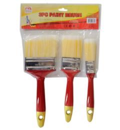 36 Pieces 3pc Paint Brush 1,2,3 in - Paint and Supplies