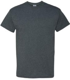 24 Wholesale Men's Gildan Cotton Dark Healther Medium T Shirts