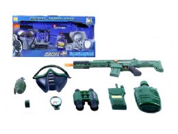 16 Pieces Vibrate Soldier & Police Play Set - Toy Sets
