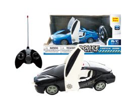 24 Wholesale R/c Concept Police Car (door Open & Close) 9"