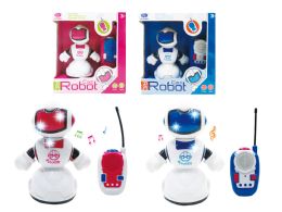 24 Wholesale R/c Robot W/light & Sound 7.5"