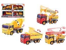 12 Wholesale Friction Construction Vehicle 4 Pcs Set