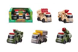 24 Wholesale Friction Military Vehicle (5 Pcs Set)