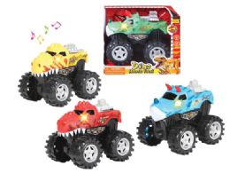 24 Wholesale Friction Dino Truck With Light And Sound
