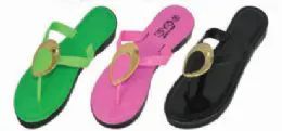 48 Wholesale Womens Comfort Flip Flop Sandal