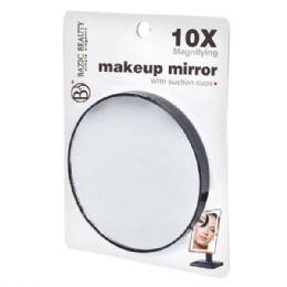 72 Wholesale Bazic Beauty Suction Mirror 10x