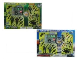 24 Pieces Soldier & Police Play Set - Toy Sets