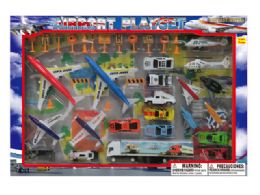 12 Wholesale Diecast Airport Set With Stage Map