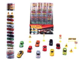24 Wholesale Jumbo Tube Diecast Car Collection (10 Pcs Set)