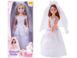24 Wholesale Beauty Jumbo Bride Doll Play Set