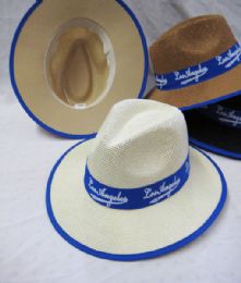 24 Wholesale "los Angeles" Fedora Sun Hat