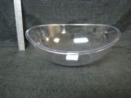 48 Pieces Pl. Clear Tray Rect. Diag. Lines 36pc/c - Plastic Tableware