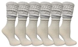 6 of Yacht & Smith Women's White Slouch Socks Size 9-11