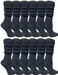 60 of Yacht & Smith Women's Black Slouch Socks Size 9-11