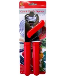 48 Wholesale Can And Bottle Opener With Plastic Handle