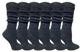 6 of Yacht & Smith Women's Black Slouch Socks Size 9-11