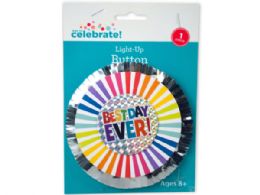 150 Pieces Best Day Ever Light Up Button - Bows & Ribbons