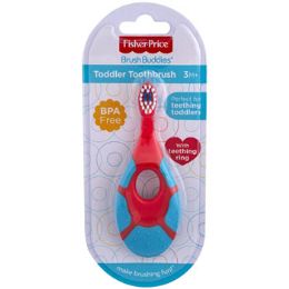 24 Pieces Toothbrush Toddler W/teething Ring Fisher Price Carded - Toothbrushes and Toothpaste