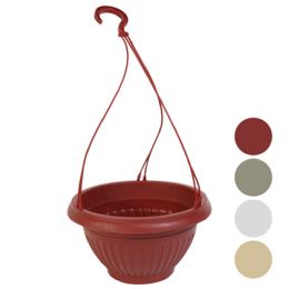 72 Pieces Planter Hanging 10.25"d X 6"h Bone, Cabernet, Cream, White - Garden Planters and Pots