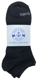 48 Wholesale Yacht & Smith Womens 97% Cotton Low Cut No Show Loafer Socks Size 9-11 Solid Black