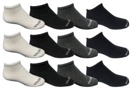 Yacht & Smith Kid's Assorted Colored No Show Low Cut Ankle Socks Size 6-8