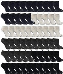 60 Pairs Yacht & Smith Women's Assorted Colored No Show Ankle Socks Size 9-11 - Womens Ankle Sock