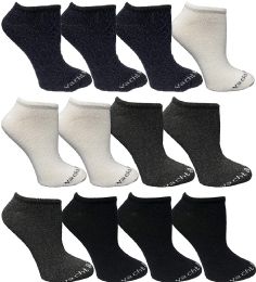 Yacht & Smith Women's Assorted Colored No Show Ankle Socks Size 9-11