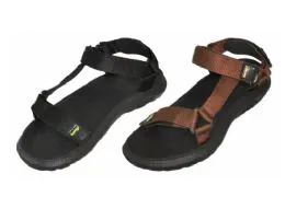 36 Wholesale Men's Velcro Strap Sandals