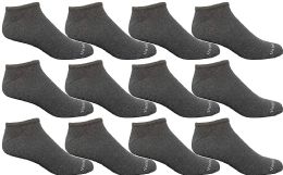 Yacht & Smith Men's Gray No Show Ankle Socks Size 10-13