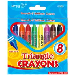 144 Wholesale 8 Count Triangle Crayons