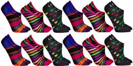 Yacht & Smith Womens Cotton No Show Loafer Socks With Anti Slip Silicone Strip