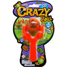 72 Wholesale 4.5" Slingshot W/ 1.5" Ball On Blister Card, 4 Assorted Colors