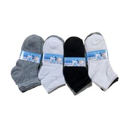 144 Pairs Boys Quarter Socks Sports - Boys Ankle Sock