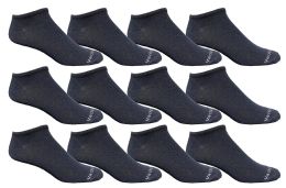 Yacht & Smith Men's Navy No Show Ankle Socks