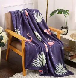 24 Pieces Flamingo Tropical Throw - Micro Plush Blankets