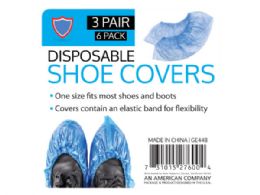 72 Pieces 6 Pack Shoe Covers (3 Pairs) - Footwear Accessories