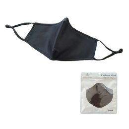 24 Pieces Cotton Layered Non Medical Face Cover Black Only - Face Mask