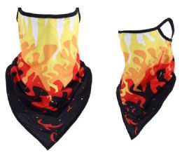 24 Pieces Flame Style Face Covering With Earloops Non Medical - Face Mask