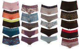100 Pieces Undies'nbulk Assorted Cuts And Prints 95% Cotton Women's Panties Size Xlarge Bulk Buy - Womens Charity Clothing for The Homeless