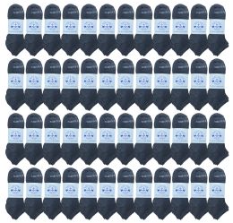 48 Pairs Yacht & Smith Low Cut Socks 97% Cotton Comfortable Lightweight Breathable No Show Sports Ankle Socks, Solid Gray - Mens Ankle Sock