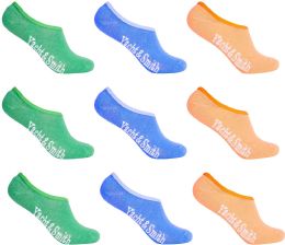 Yacht & Smith Women's Mesh No Show/silicone No Slip Loafer Pastel Sock Liner