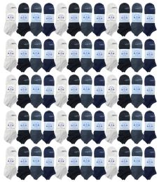 48 Pairs Yacht & Smith Womens Light Weight No Show Ankle Socks Solid Assorted 4 Colors - Womens Ankle Sock