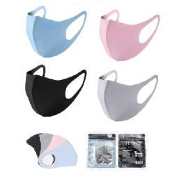 40 Units of Unisex Washable Face Cover Assorted Colors - Face Mask