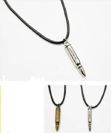 96 Wholesale Metal Bullet Style Necklace