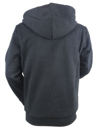 12 Pieces Boys Long Sleeve Light Weight Fleece Zip Up Hoodie In Black - Boys Sweaters
